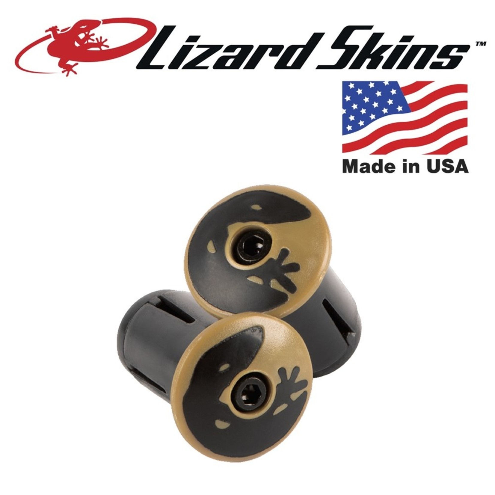 Lizard Skin Lizard Skins Bicycle Handlebar Plug LSBPVG - Vegas Gold