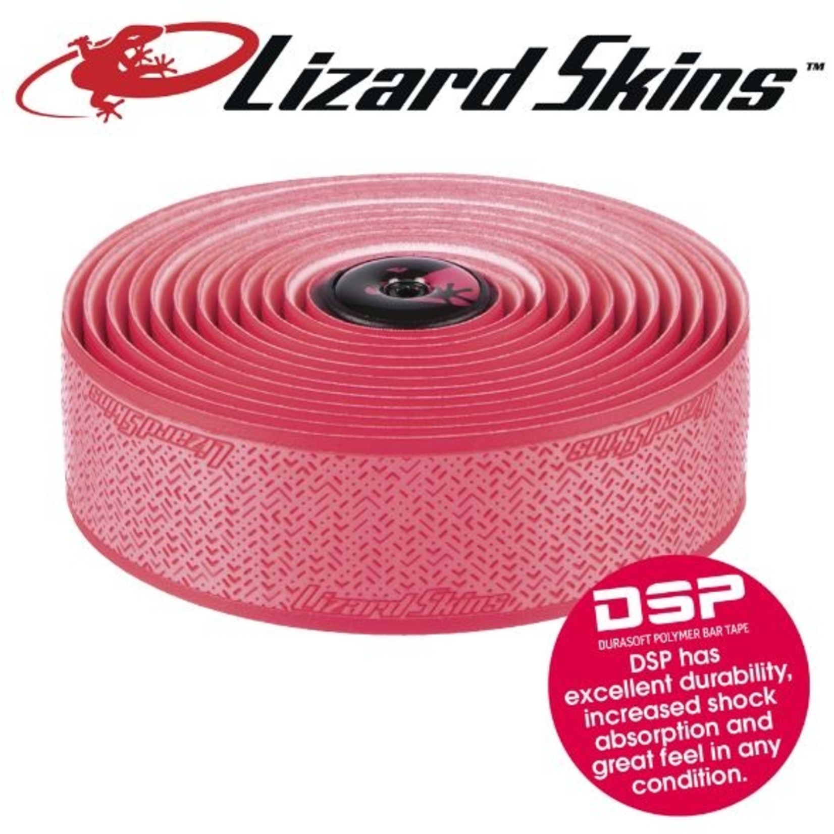 Lizard Skin Lizard Skins DSP Handle Bar Tape - 3.2mm - Neon Pink Length 208Cm 56g