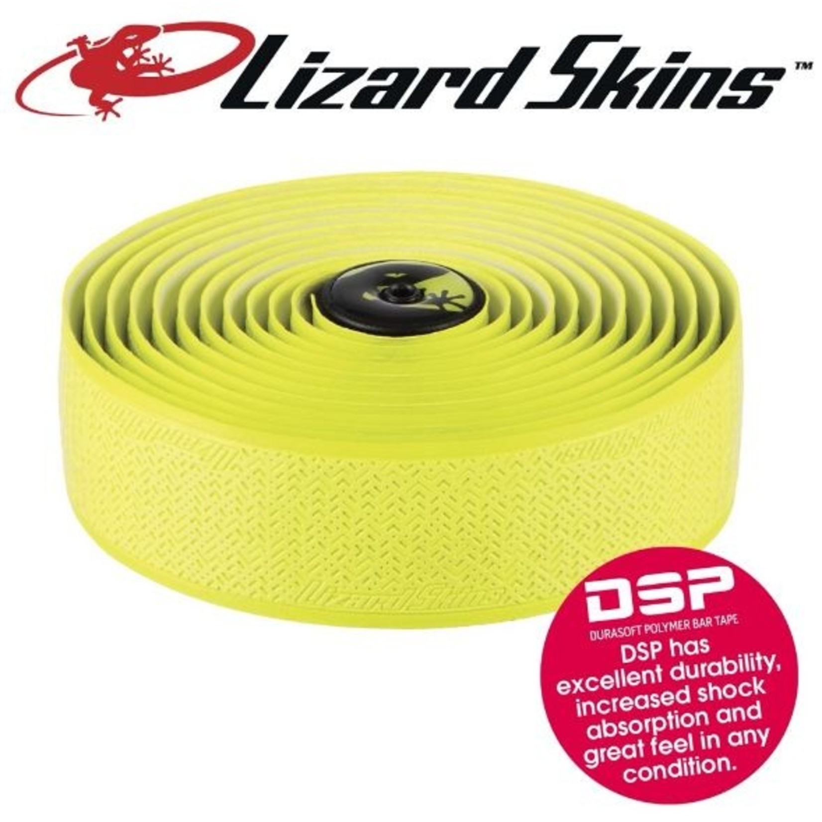 Lizard Skin Lizard Skins DSP Handle Bar Tape - 3.2mm - Neon Yellow Length 208Cm