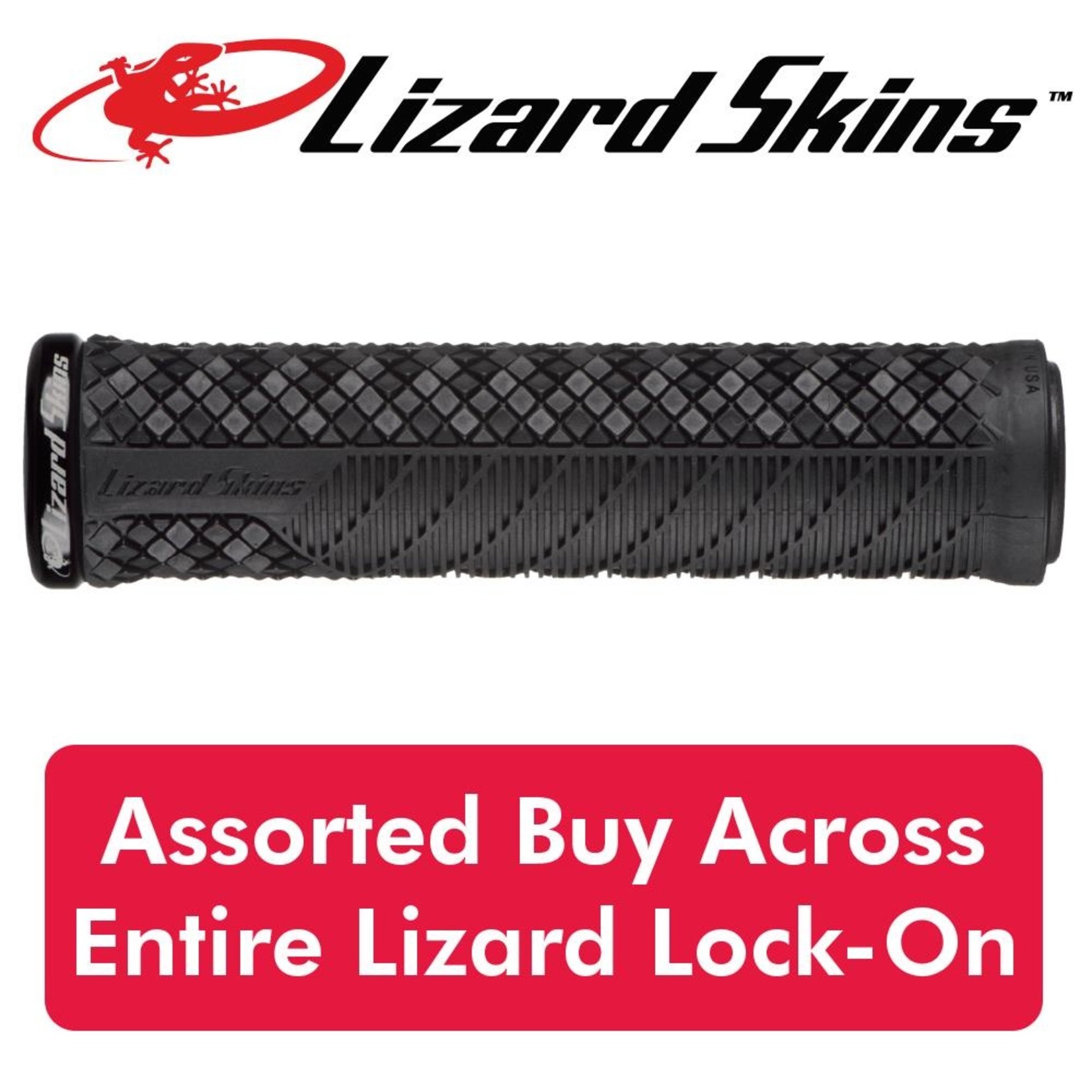Lizard Skin Lizard Skins Handlebar Grip - Lock-On Charger Evo Grip - Black