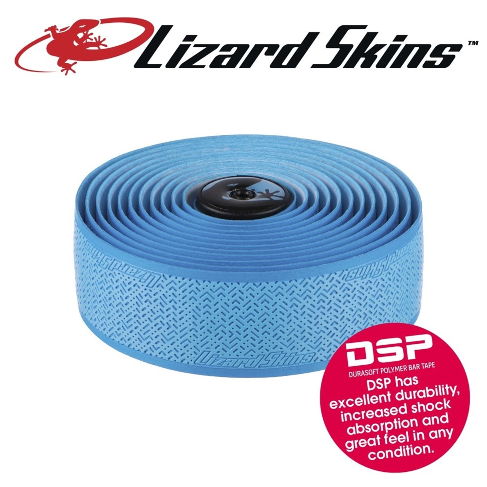 Lizard Skin Lizard Skins DSP Handle Bar Tape - 2.5mm - Sky Blue 226cm Length Sold In Pair