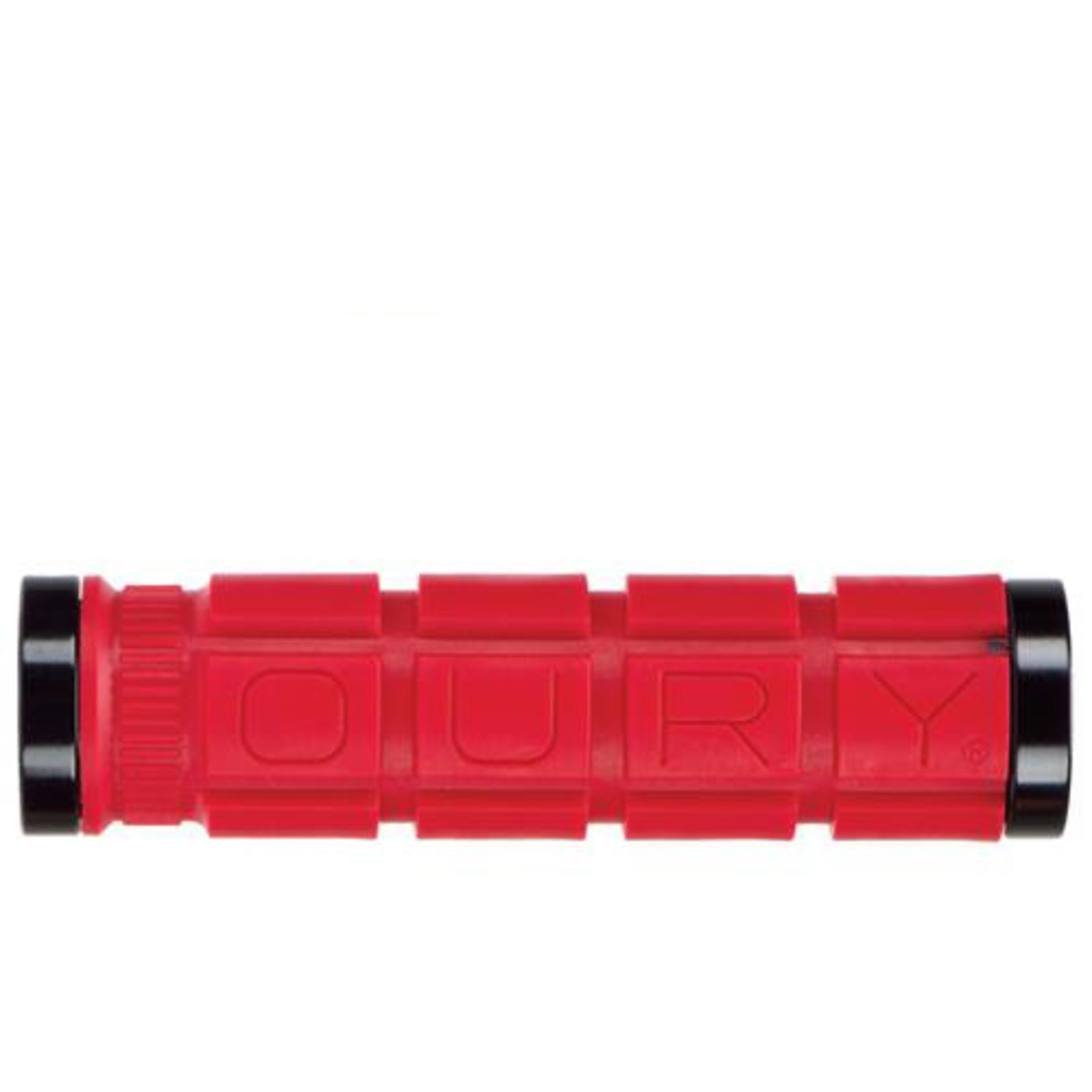 Oury Oury Handlebar Grips - Lock-On Dual - Bike Grip - Anti-Vibration - 130mm - Red