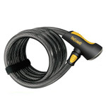 On Goard Onguard Bike Lock - Doberman Series - Coiled Cable Keyed Lock - 185cm x 15mm