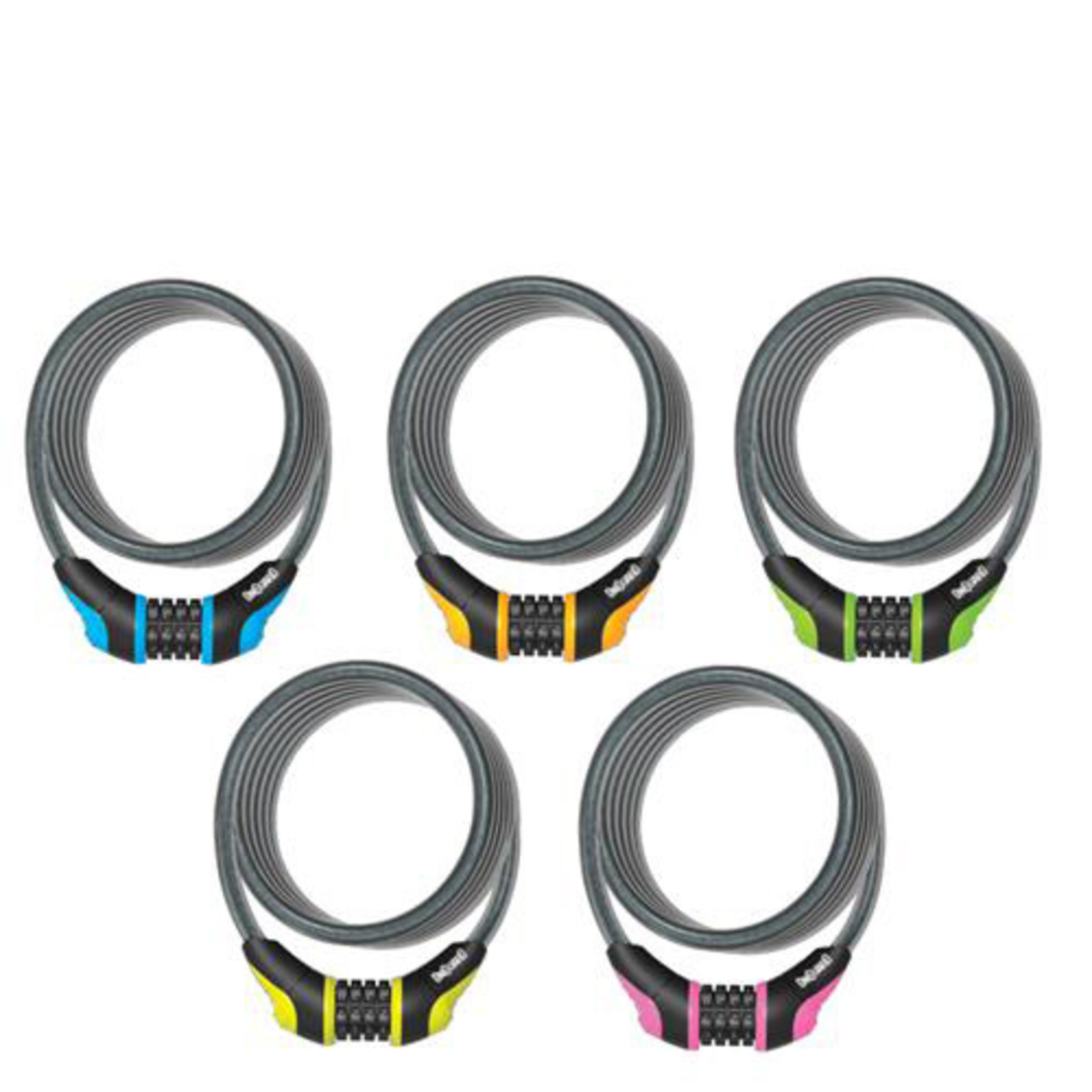 Onguard Onguard Bike Lock - Neon Series - Coiled Cable Combination Lock - 120cm x 8mm