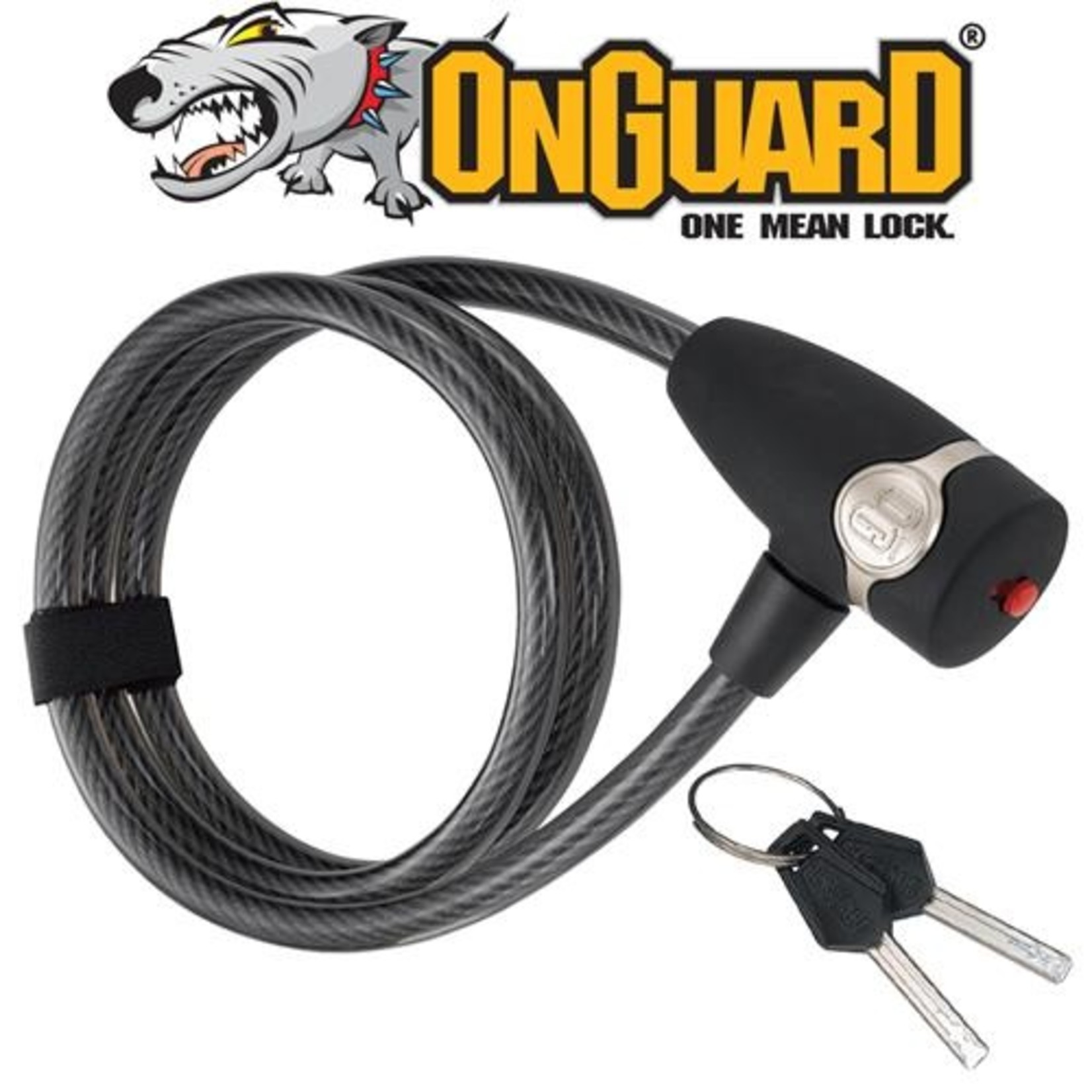 Onguard Onguard Bike/Cycling Lock - OG Series - Coiled Cable Lock Key - 120cm X 10mm