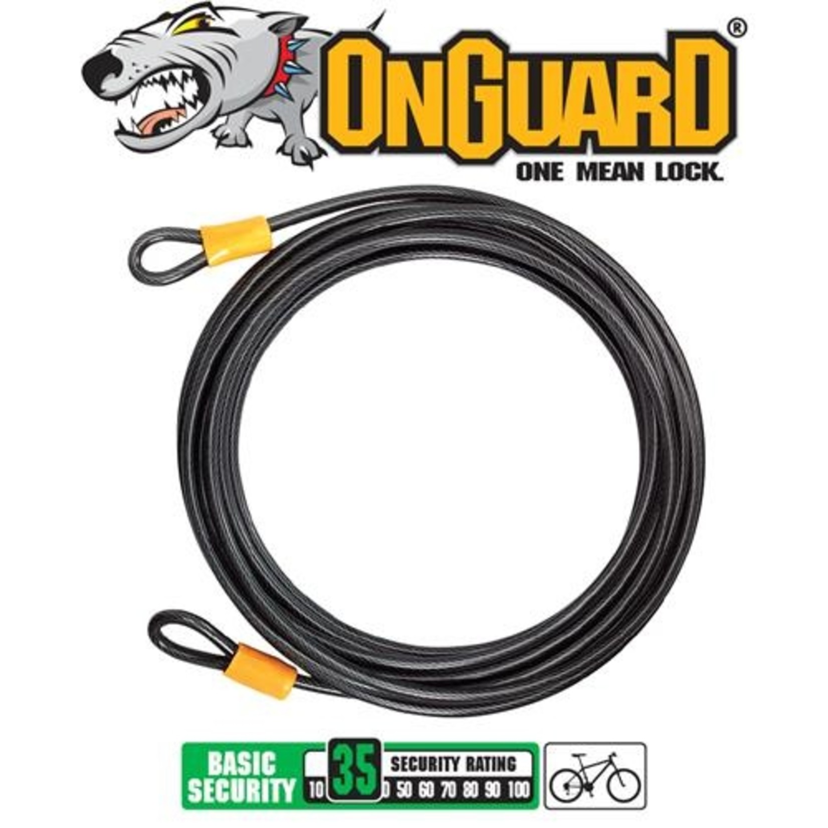 Onguard Onguard Bike Lock - Akita Series - Extra Long Cable - 9.3m x 10mm