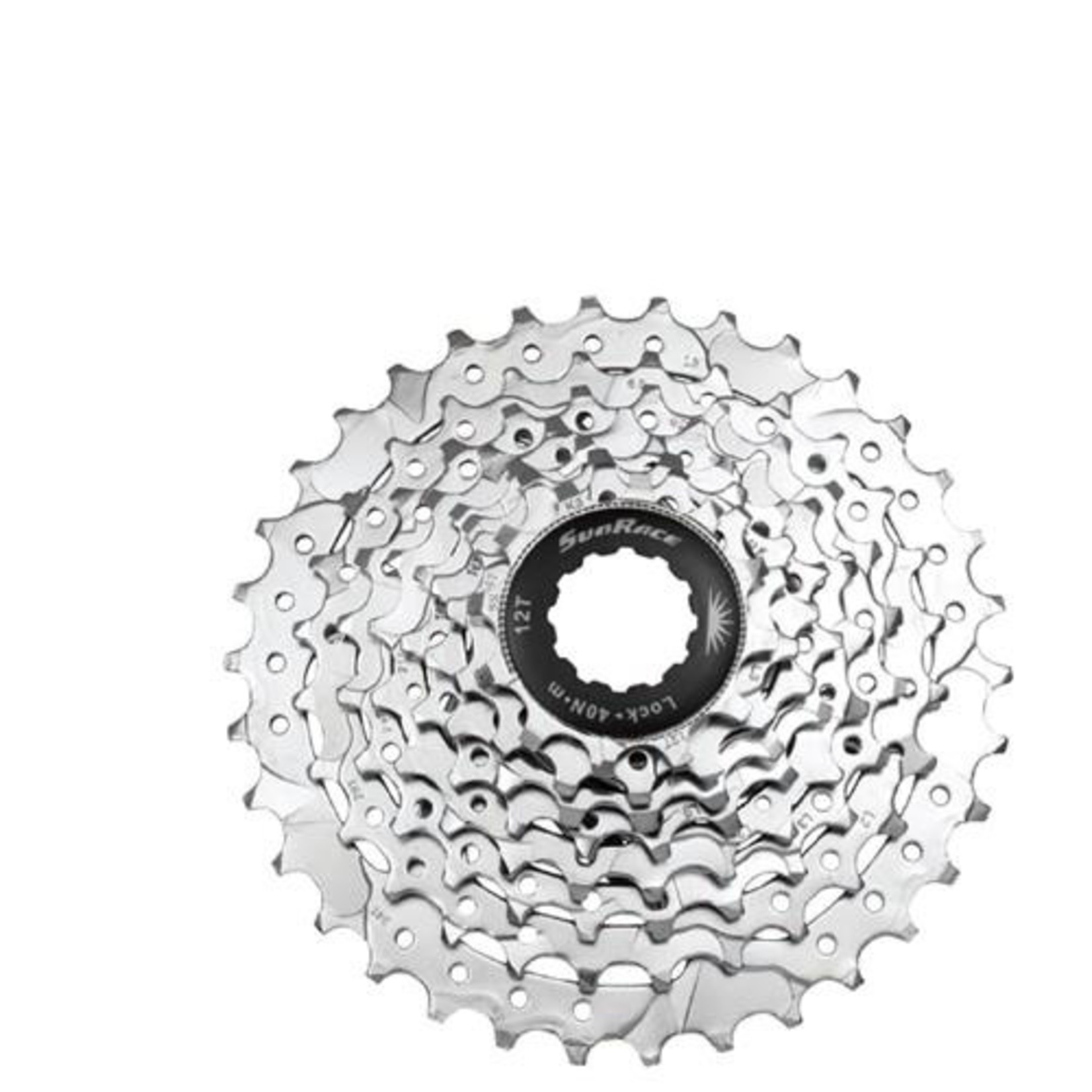 Sunrace Sunrace Bike Cassette Steel Rings Nickel Plated - 8 Speed - 11-32T - Silver