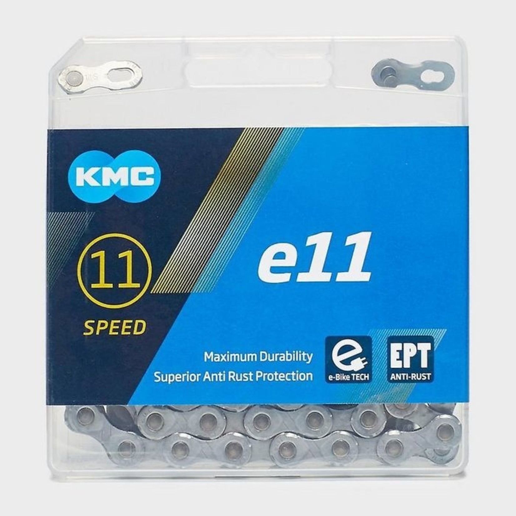 KMC KMC Bike Chain - Mod E11 - EPT - 1/2 X 11/128" X 122L - Silver/Silver