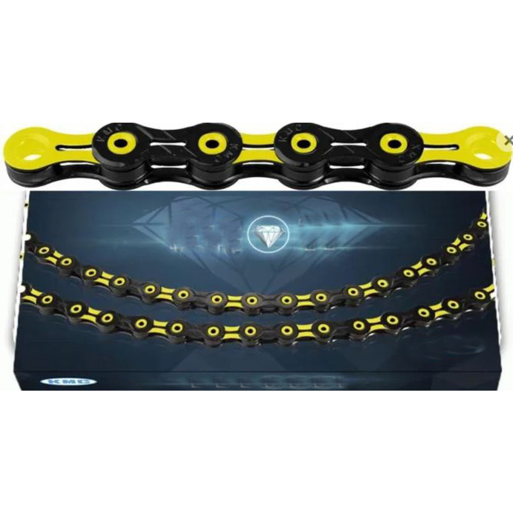 KMC KMC Bike Chain - X11Sl - 11 Speed - 1/2 X 11/128 X 116 Link - Yellow Enhancement