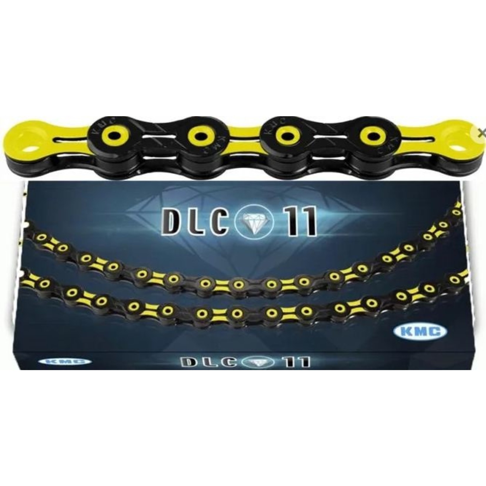 KMC KMC Bike Chain - X11Sl - 11 Speed - 1/2 X 11/128 X 116 Link - Yellow Enhancement