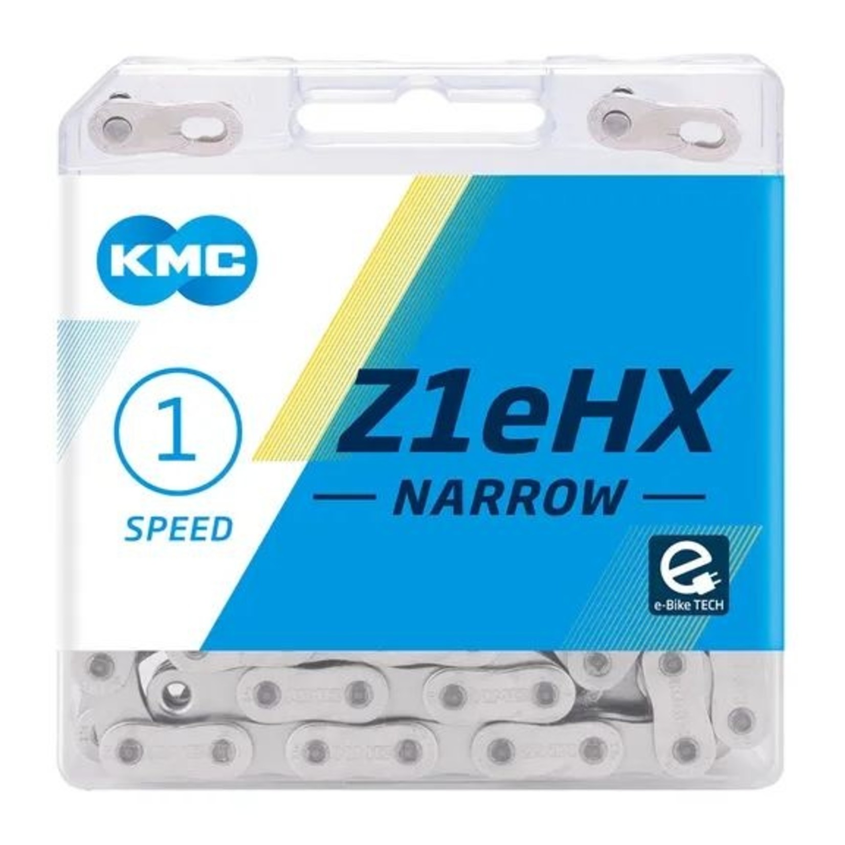 KMC KMC Bike Chain - Z1eHX Wide - Single Speed - 1/2" X 1/8" X 112L - Silver