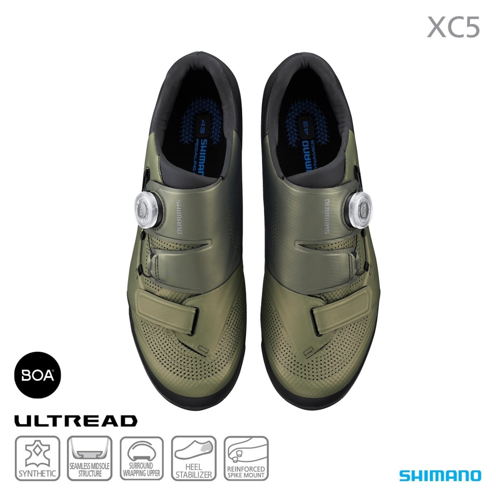 Shimano Shimano SH-XC502 Bike/Cycling SPD Shoes - Moss Green Synthetic