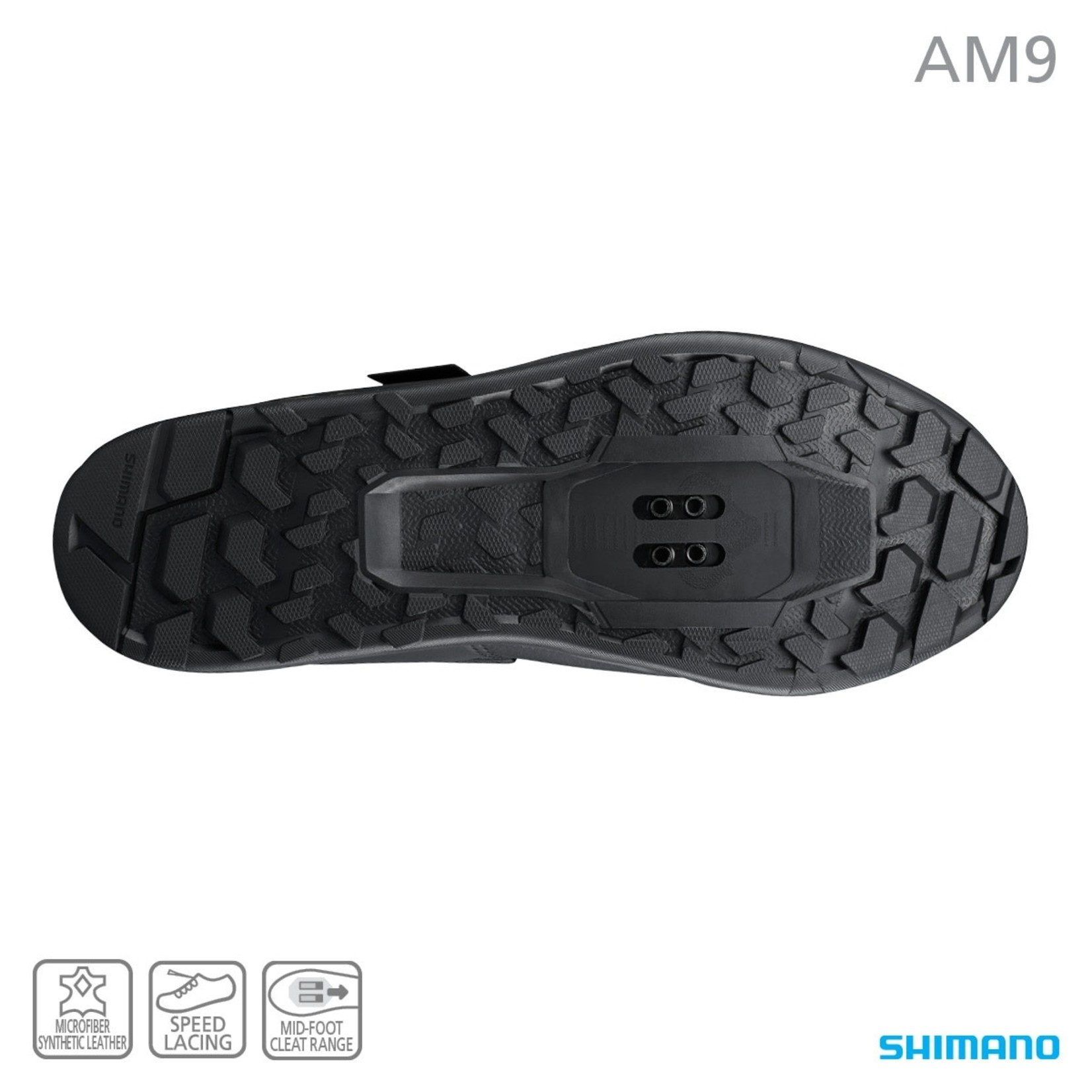 Shimano Shimano SH-AM903 Enduro SPD Shoes Shred Hard With Commanding Control- Black