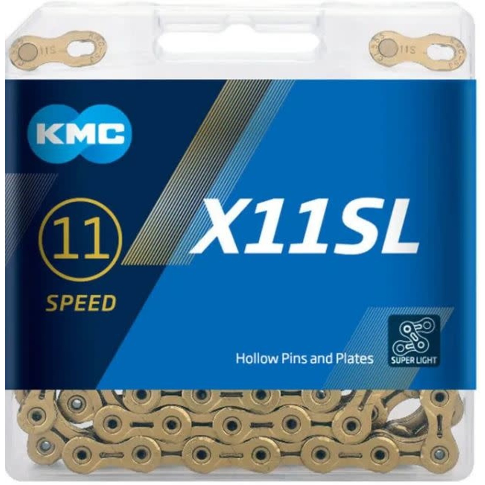 KMC KMC Bike Chain 1/2X11/128X118 Links - 11 Speed - X-Superlight X11Sl - Ti-N Gold