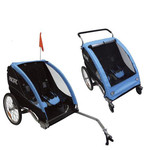 pacific Pacific Bike/Cycling Deluxe 2 In 1 Trailer/Stroller-2 Child Safety Flag Included