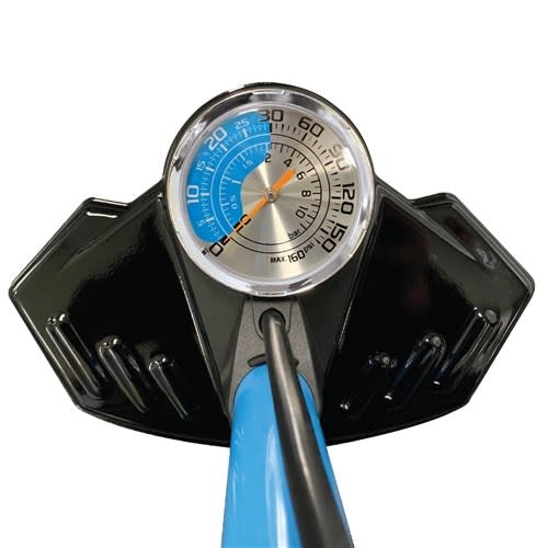 Azur Bike/Cycling Floor Pump Dual Scale Blue St Kilda Cycles