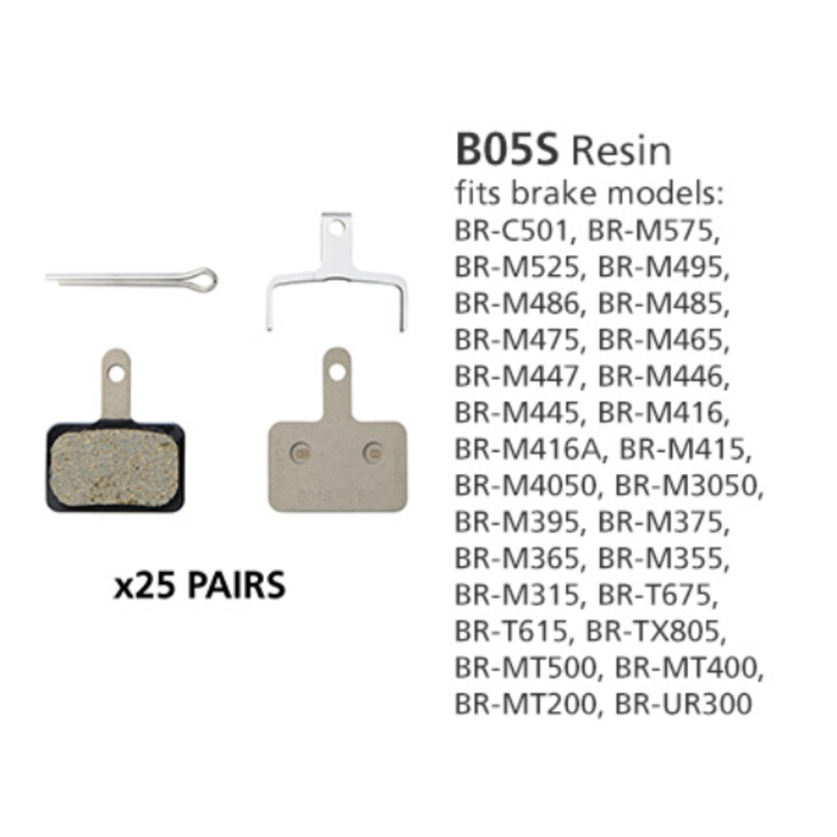 Shimano Shimano BR-MT400 Disc Brake Pads B05S Resin * Replaces EBPB03SRESINBS *