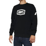 100 Percent 100% ICON Pullover Crewneck Fleece Sweatshirts - Black - Xlarge
