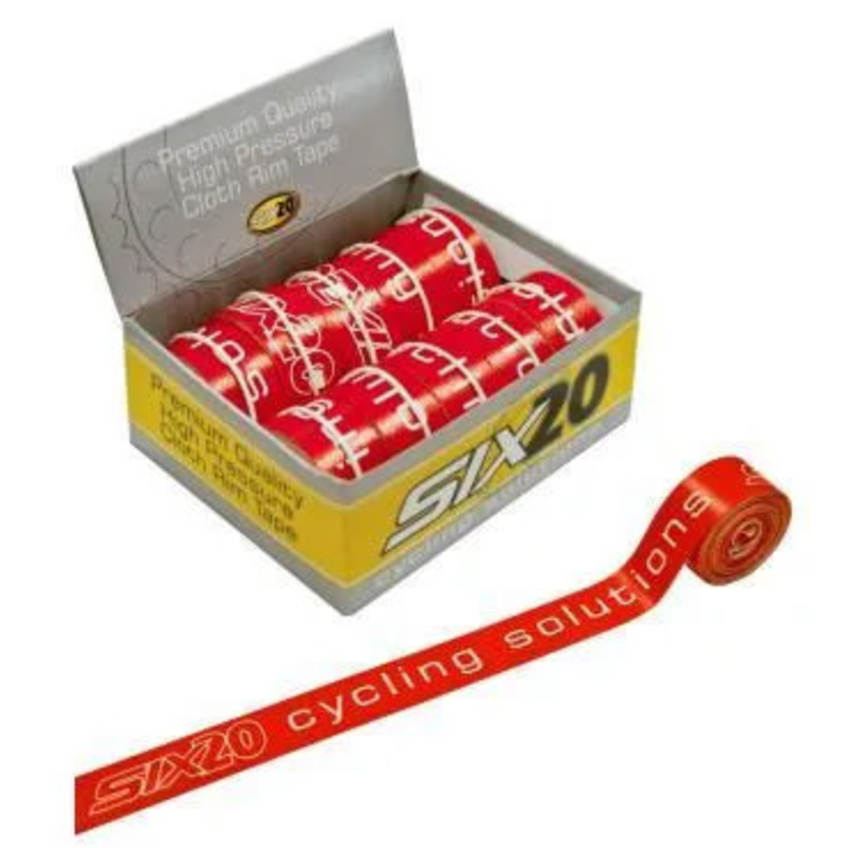 Incomex Trading Pty Ltd BPW Bike/Cycling Rim Tape Cloth - 18mm Single - Adhesive Backed - Red