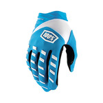 100 Percent 100% Airmatic Bike Cycling Gloves - Blue Silicone Print On Fingers