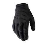 100 Percent 100% Brisker Youth Bike Cycling Gloves - Black- Material : Mesh