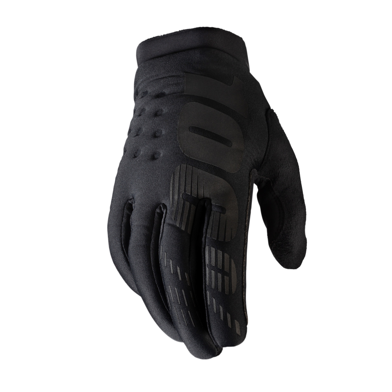 100 Percent 100% Brisker Bike Cycling Gloves - Black  - Silicone Printed