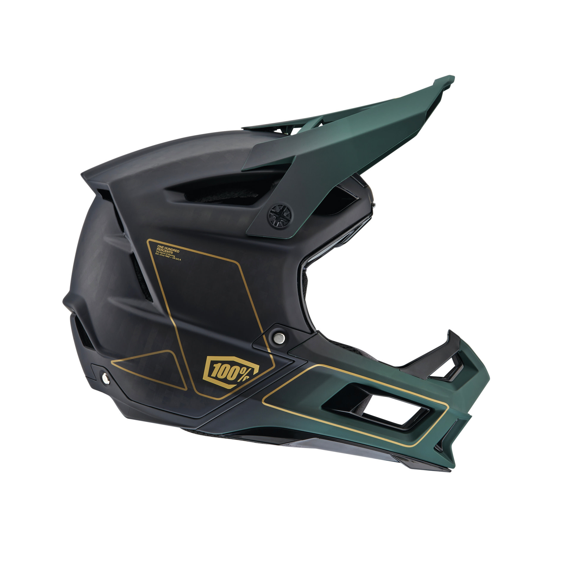 100 Aircraft 2 Carbon Fiber Shell Full Face Downhill Bike Helmet
