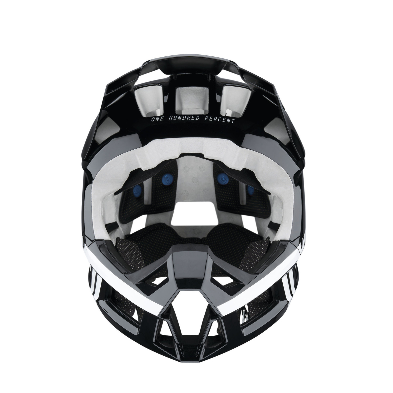 100 Percent 100% Trajecta Incredibly Light - Full Face Bike Helmet - Black/White