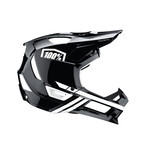 100 Percent 100% Trajecta Incredibly Light - Full Face Bike Helmet - Black/White