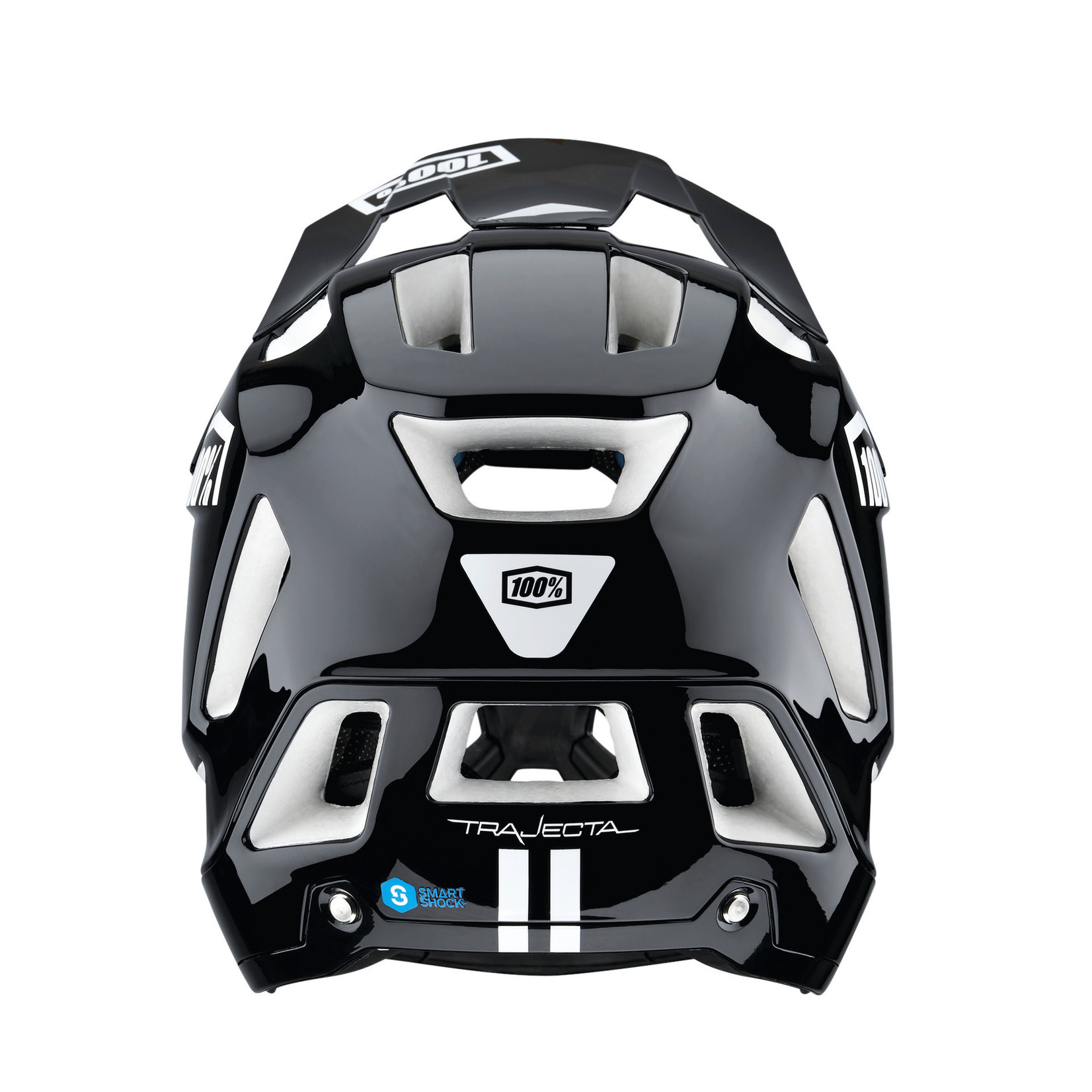 100 Percent 100% Trajecta Incredibly Light - Full Face Bike Helmet - Black/White