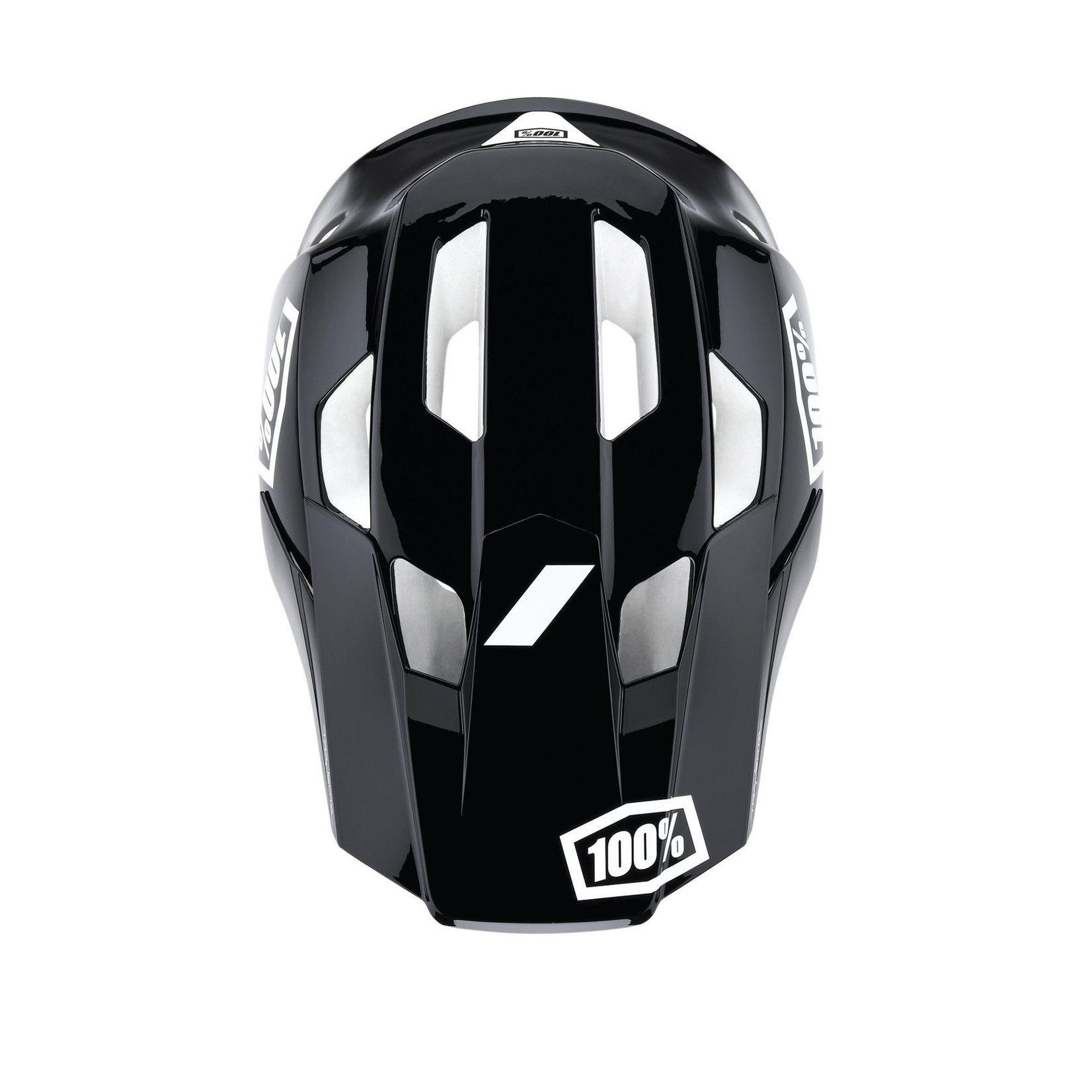 100 Percent 100% Trajecta Incredibly Light - Full Face Bike Helmet - Black/White