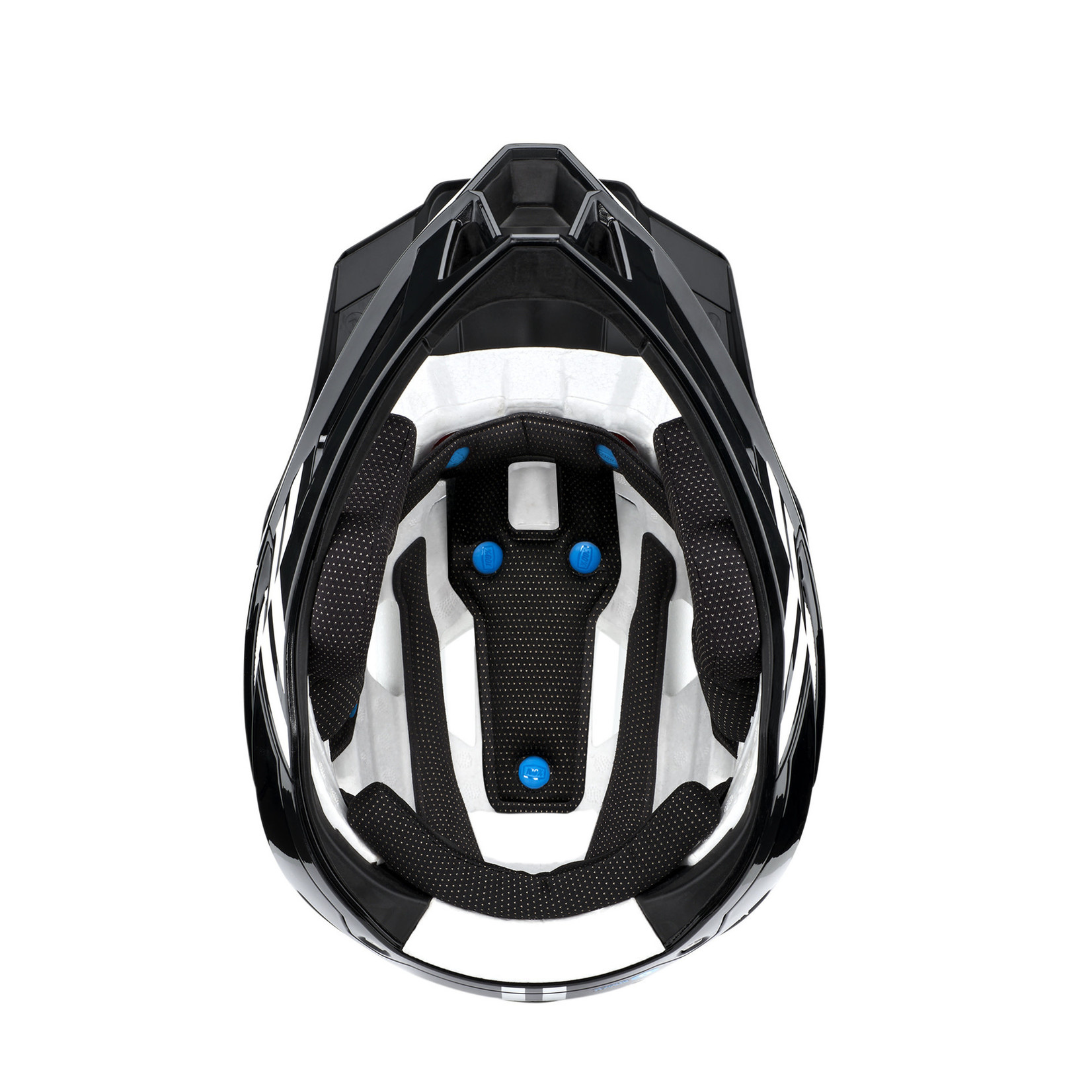 100 Percent 100% Trajecta Incredibly Light - Full Face Bike Helmet - Black/White