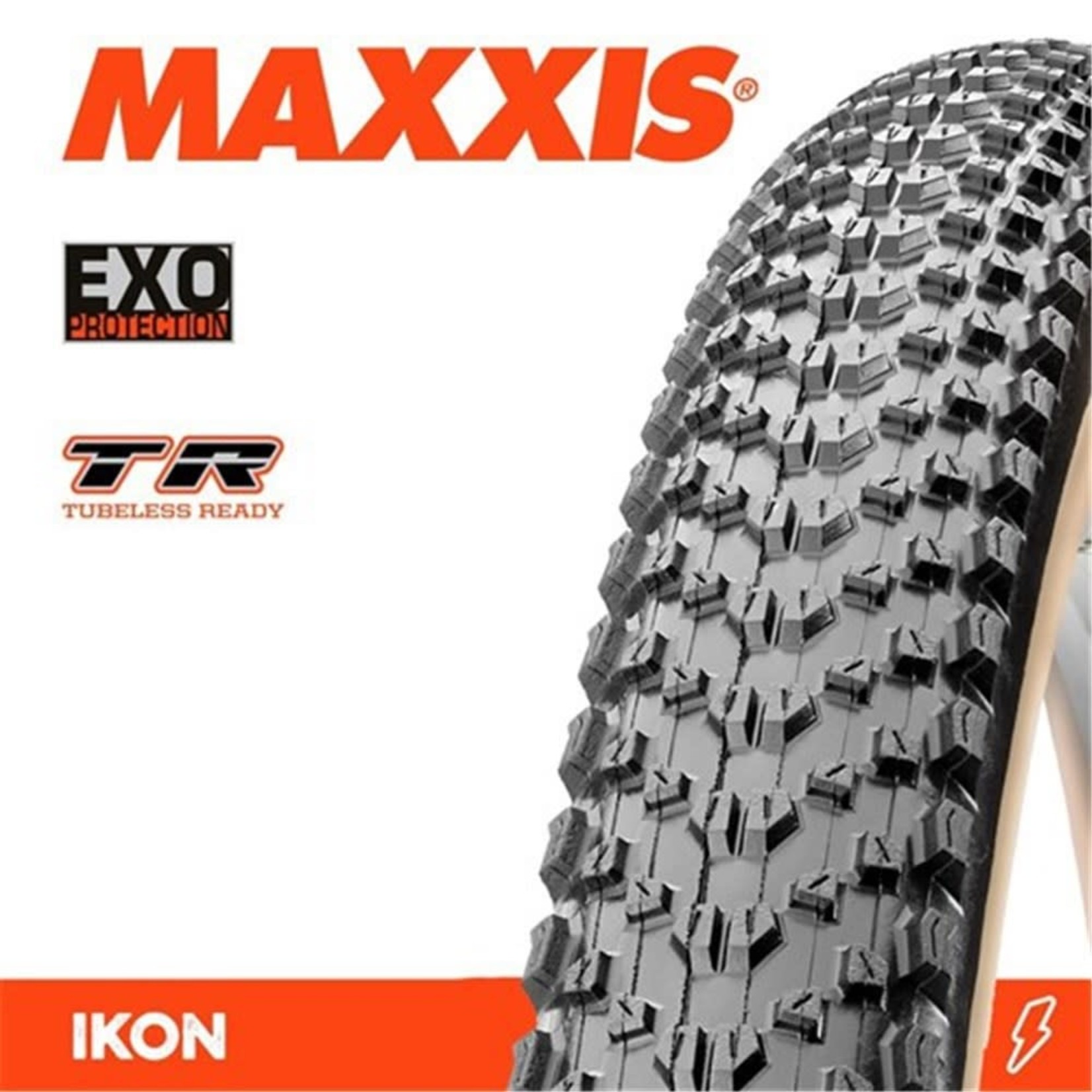 Maxxis Maxxis Ikon Bike Tyre - 29 X 2.20 - EXO Tanwall - Folding - 60TPI - Pair