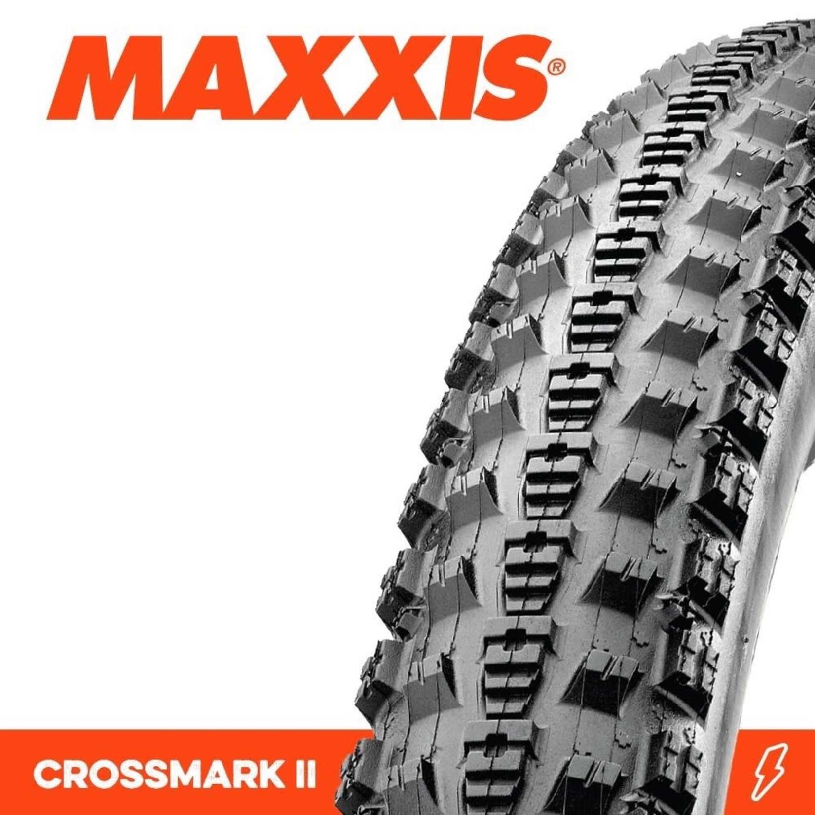 Maxxis Maxxis Crossmark II Bike Tyre - 26 X 2.10 - Wire Bead Tyre - 60TPI - Pair