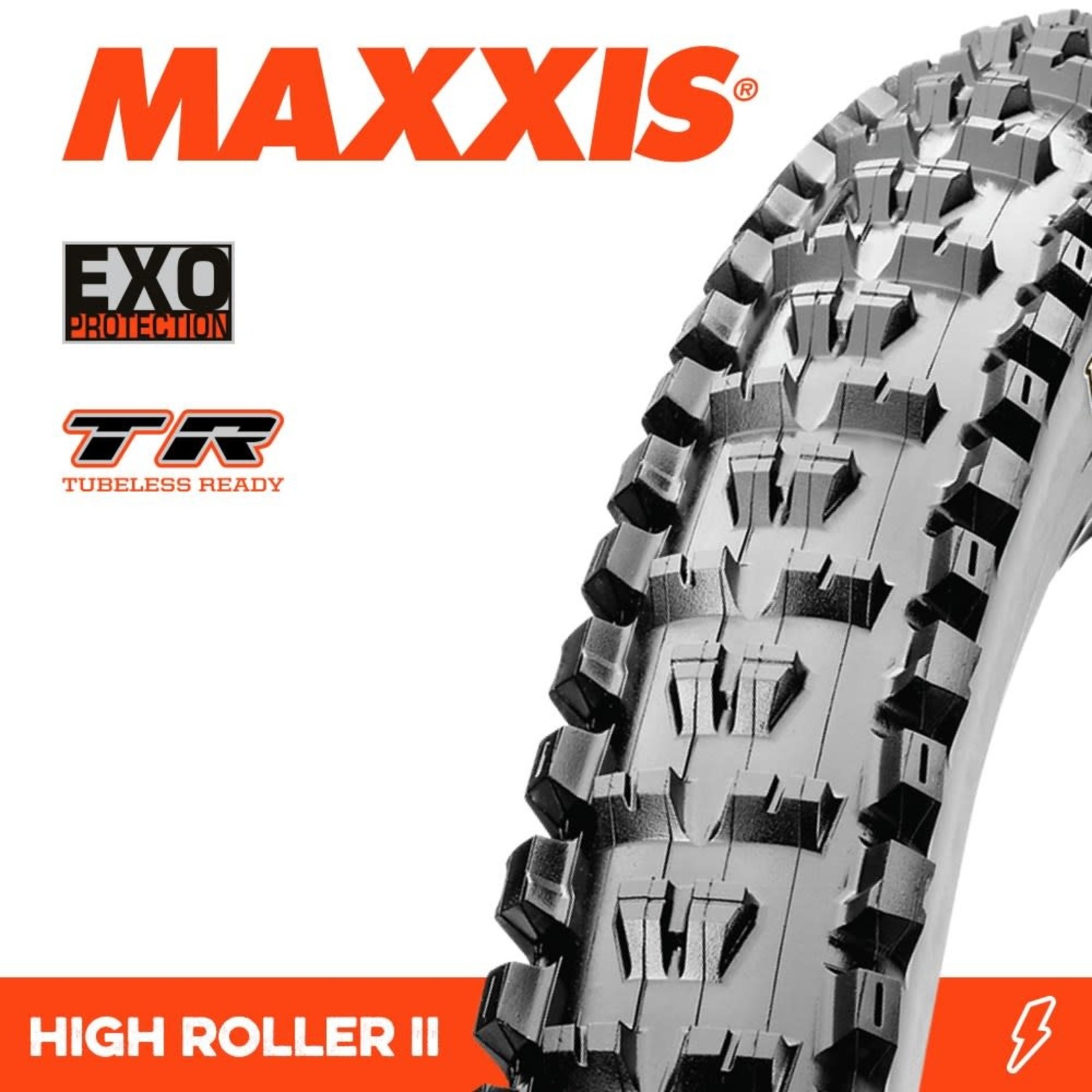 Maxxis Maxxis High Roller II Bike Tyre - 27.5 X 2.30 EXO TR Folding 60TPI - Pair