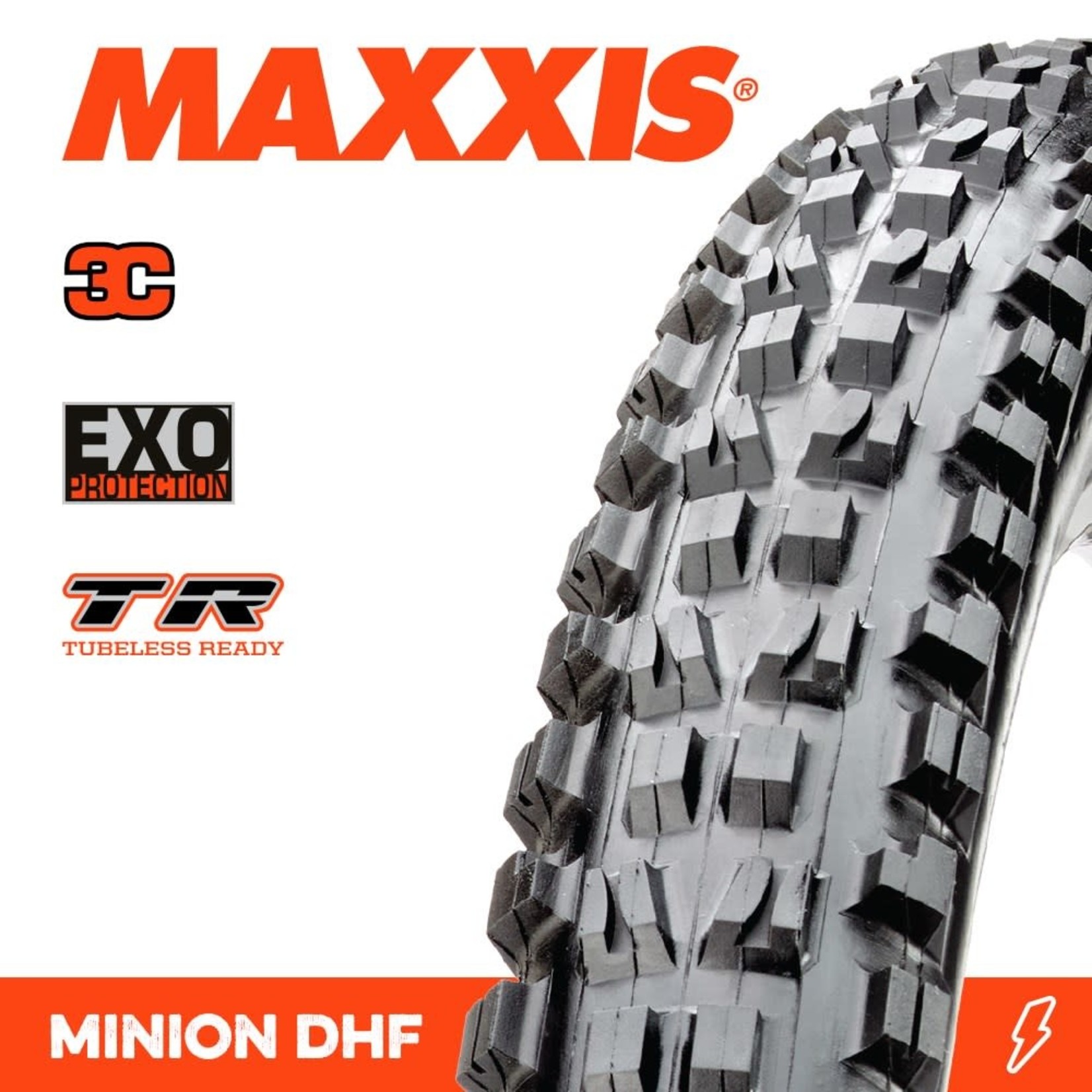 Maxxis Maxxis Minion DHF Bike Tyre - 27.5 X 2.30 3C Terra EXO TR Folding 60TPI - Pair