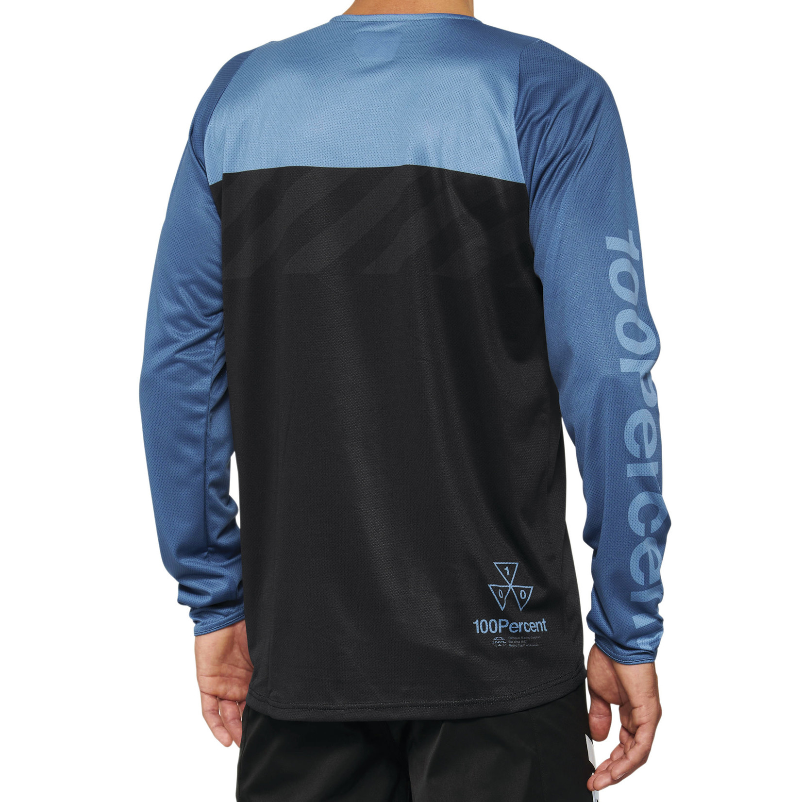 100 Percent 100% Bike/Cycling R-Core Downhill 100% Polyester Jersey - Black/Slate Blue