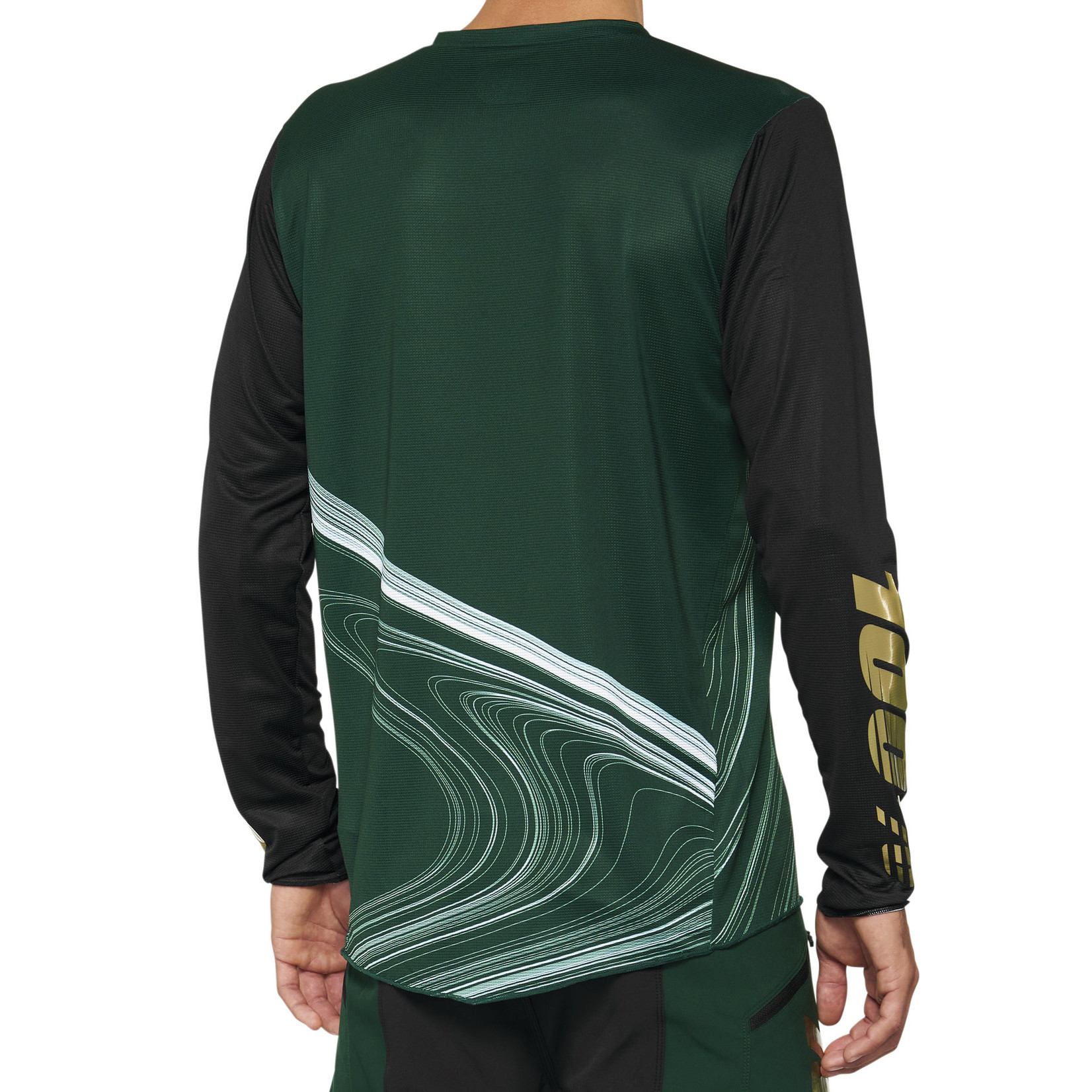 100 Percent 100% R-Core X LE Downhill/Enduro Jersey  100% Polyester- Forest Green