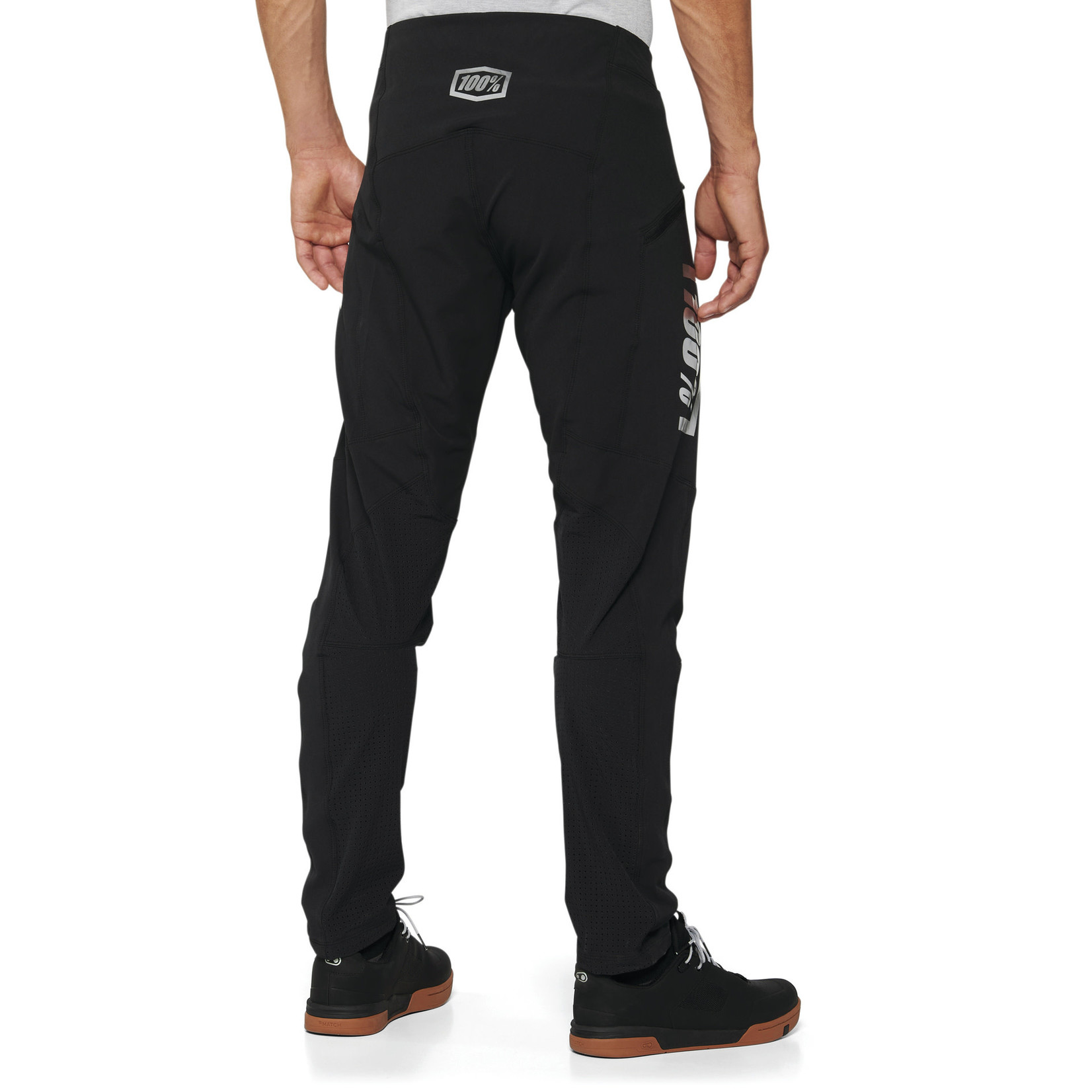 100 Percent 100% R-CORE X Polyester/Spandex Lightweight Pants - Black