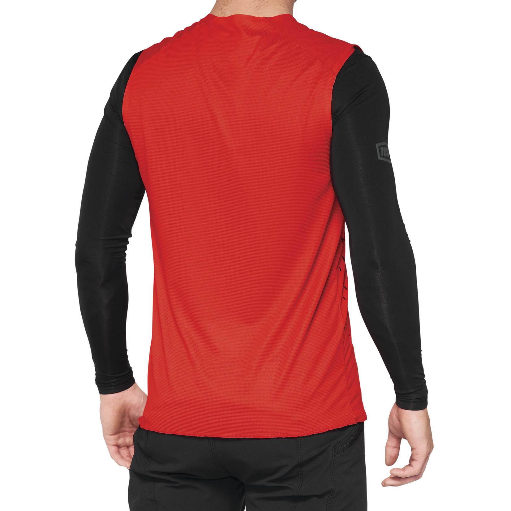 100 Percent 100% R-Core Concept Poly/Spandex Mesh Temperature Sleeveless Jersey - Red