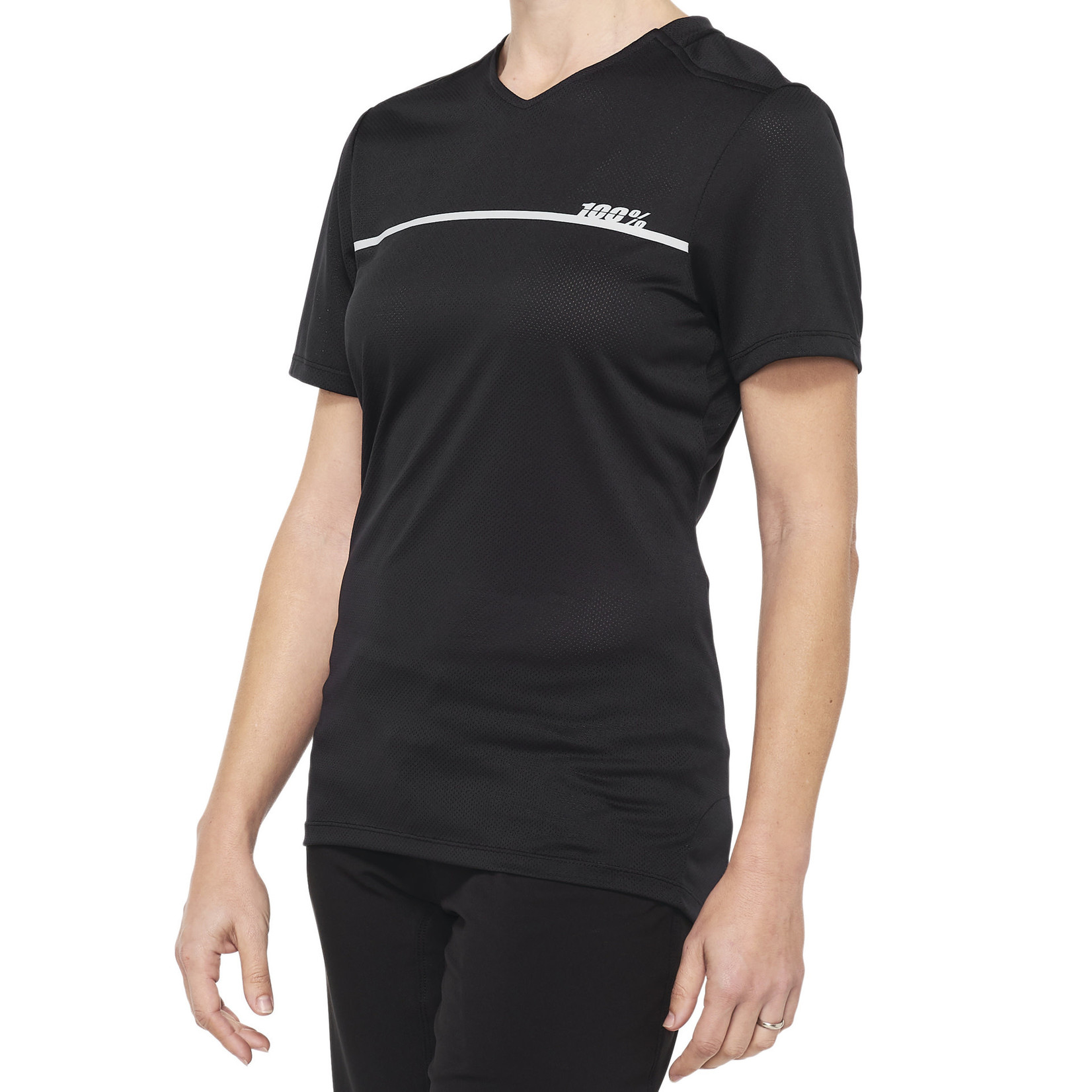 100 Percent 100% Ridecamp Womens Bike Jersey - Black/Grey