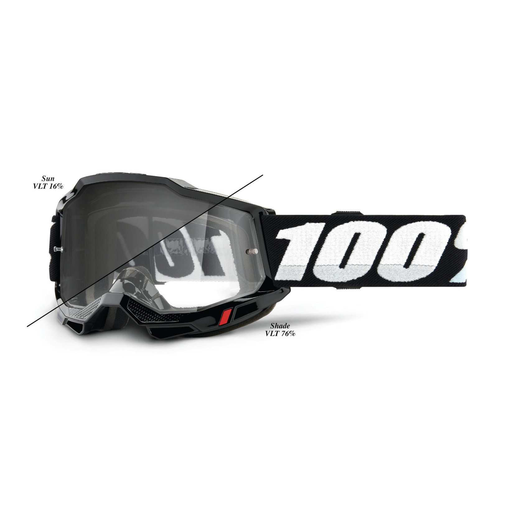 100 Percent 100% Accuri 2 Woods Bike/Cycling Goggle - Black - Photochromic