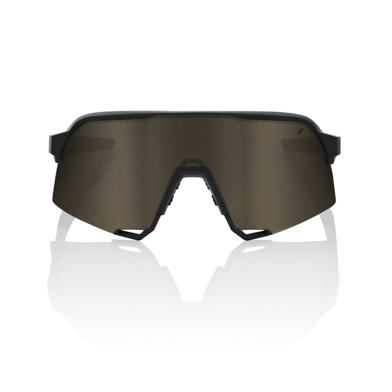 100 Percent 100% S3 Bike Eyewear-Soft Tact Black-Soft Gold Mirror 100% UV protection (UV400)