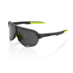 100 Percent 100% S2 Bike Sunglasses Soft Tact Cool Grey - Smoke Includes Spare Clear Lens