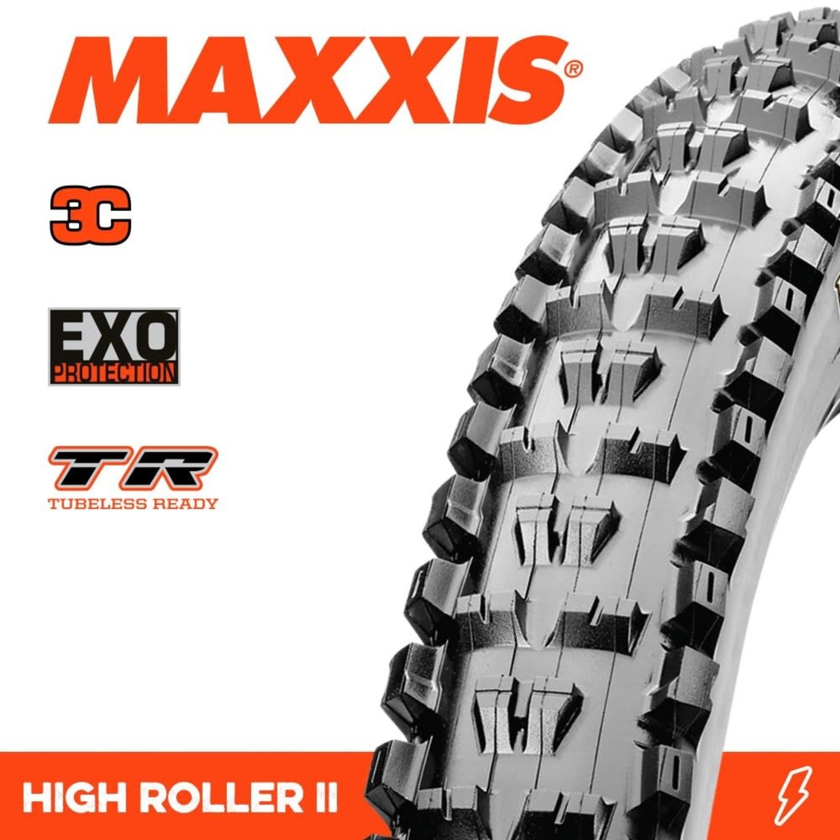 Maxxis Maxxis High Roller II Tyre - 29 X 2.30 - 3C Terra EXO TR Folding 60TPI - Pair