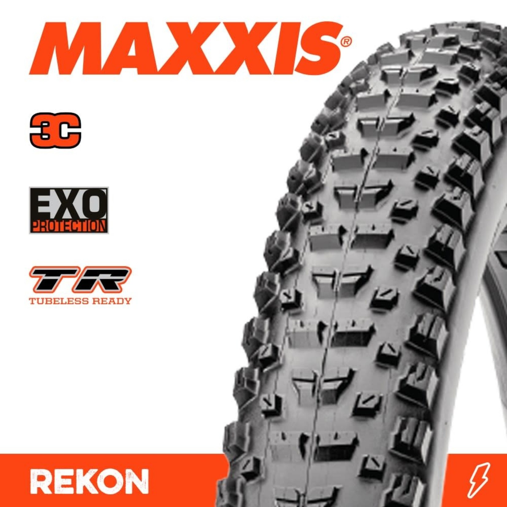 Maxxis Maxxis Rekon Bike Tyre - 29 X 2.60 - 3C Terra EXO TR Folding 120TPI - Pair