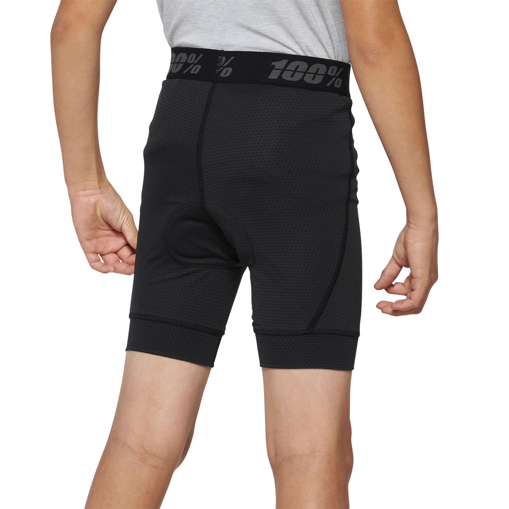 100 Percent 100% Ridecamp Youth Shorts W/Liner - Black