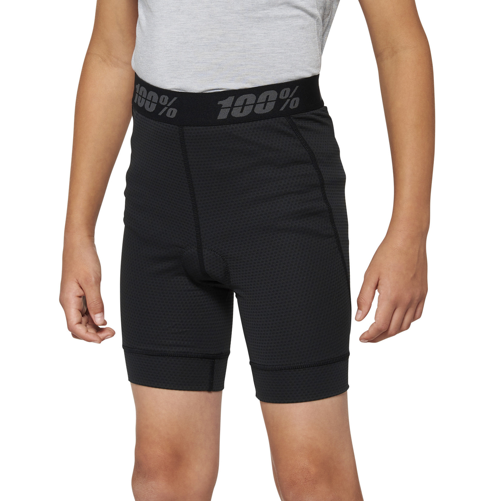 100 Percent 100% Ridecamp Youth Shorts W/Liner - Black