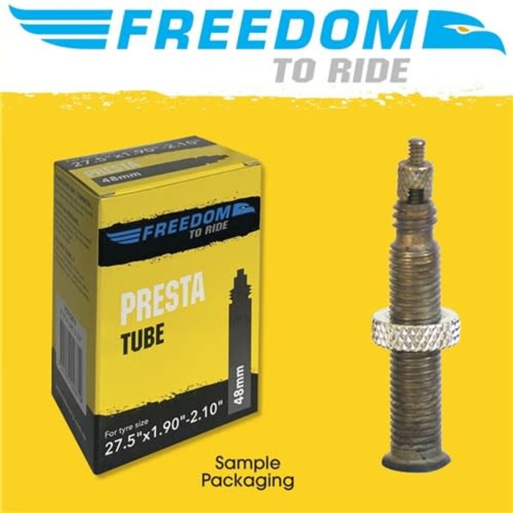 Freedom Freedom Bike Tube - Presta Valve - Downhill - 27.5" X 2.5-3.0" 48mm - Pair