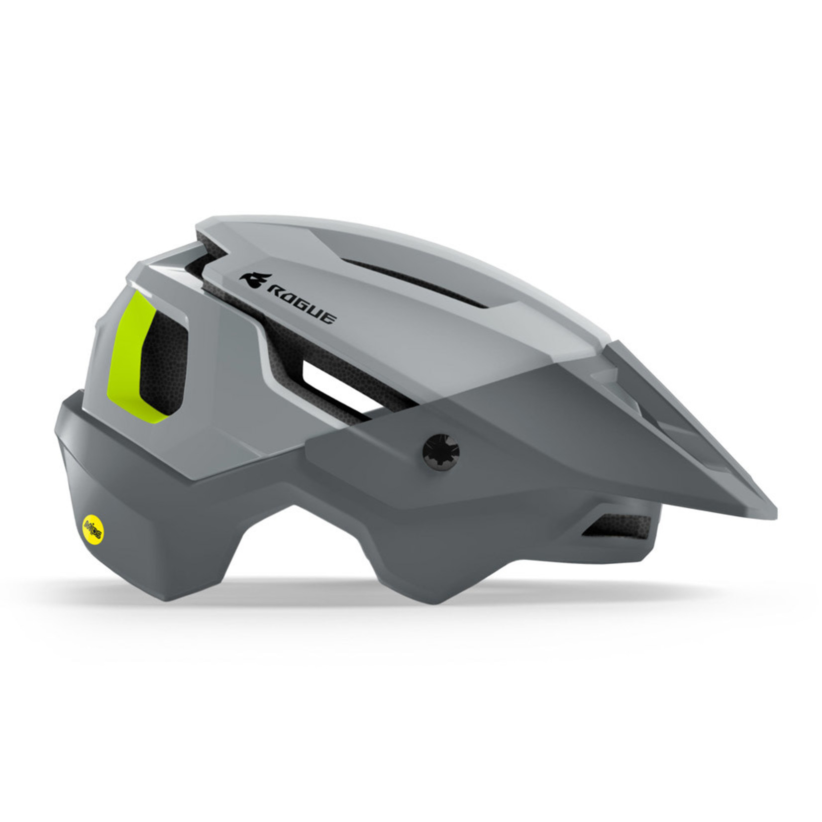 Bluegrass Bluegrass Rogue MIPS MTB Helmet -Grey Fluro Yellow In-mould Polycarbonate Shell